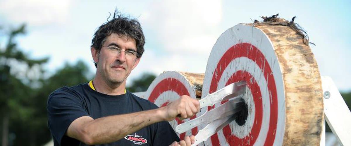 lancer de hache champion du monde Cazoulat